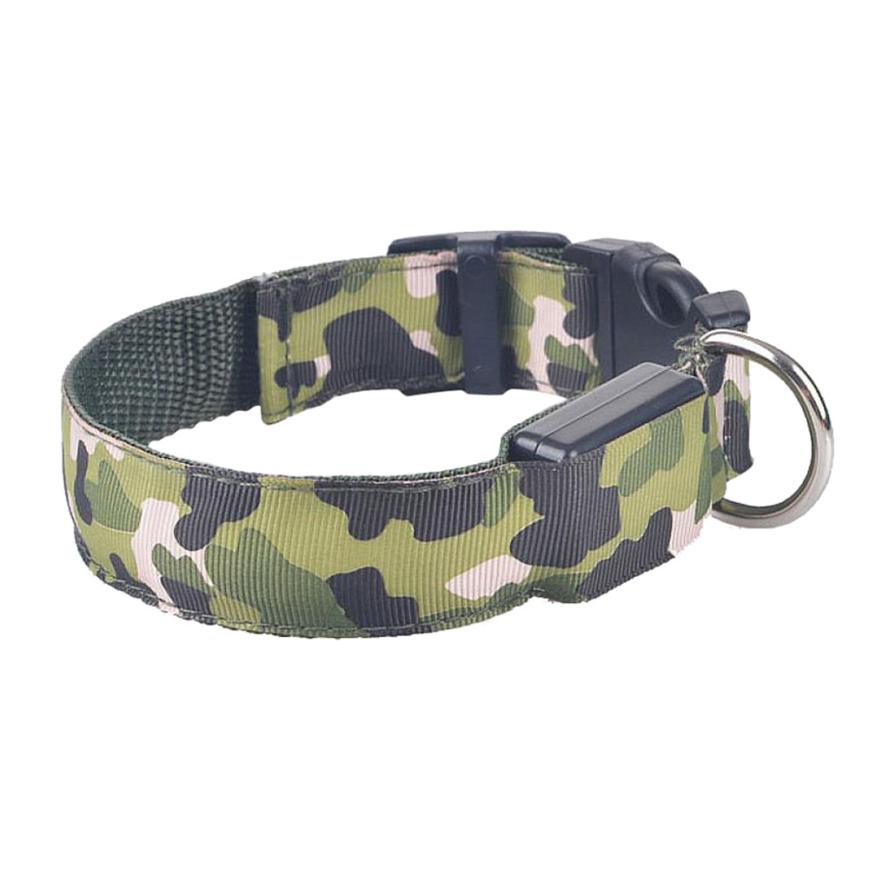 Camouflage Pet fournit un collier de chien lumineux