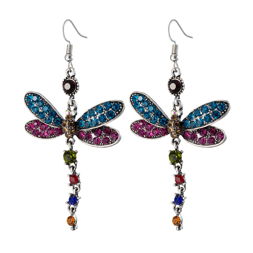 Dragonfly Retro Exaggerated Ear Jewelry