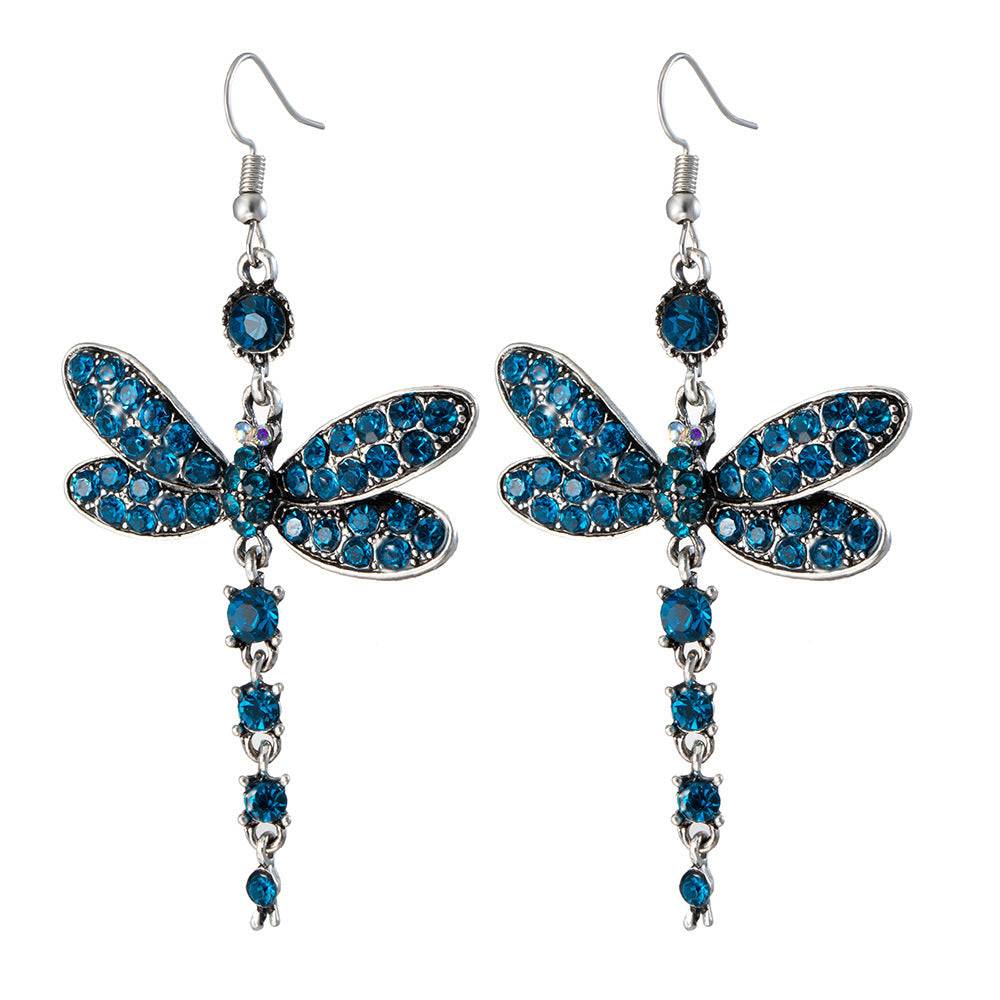 Dragonfly Retro Exaggerated Ear Jewelry