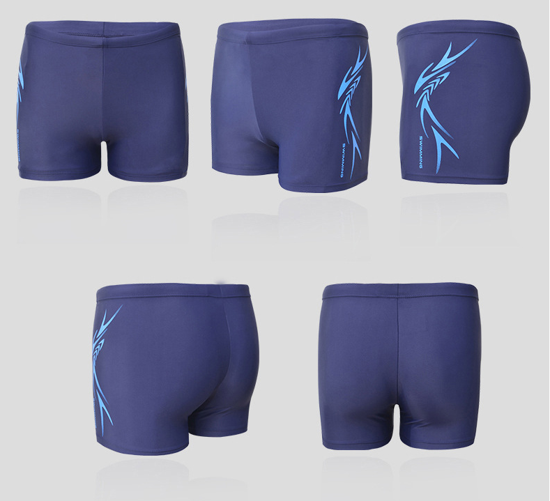 Men's boxer swimming trunks