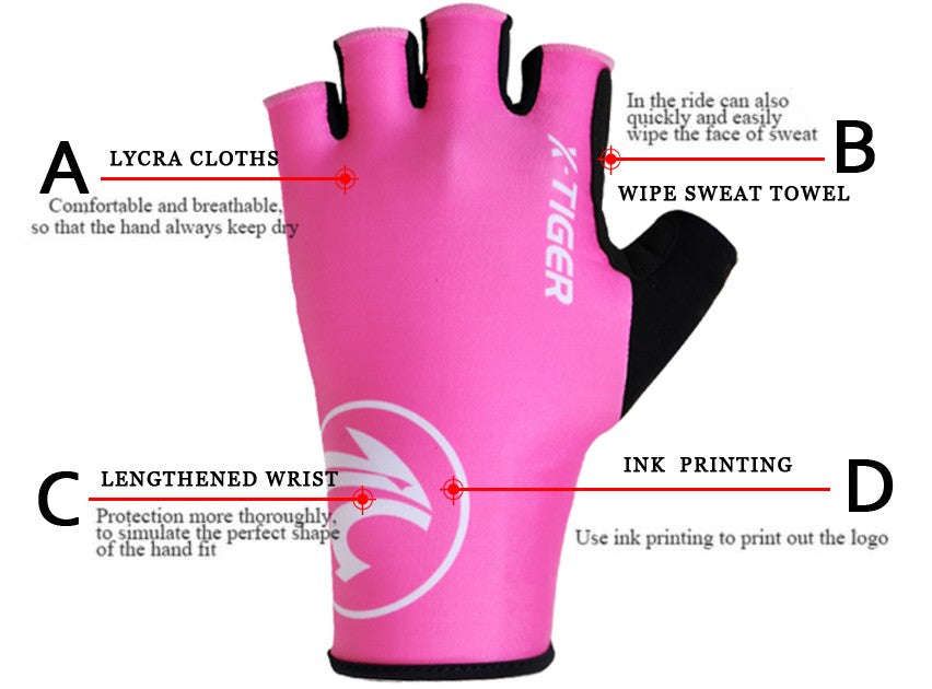 X-Tiger Women Anti-sweat Cycling Socks Finger Gloves