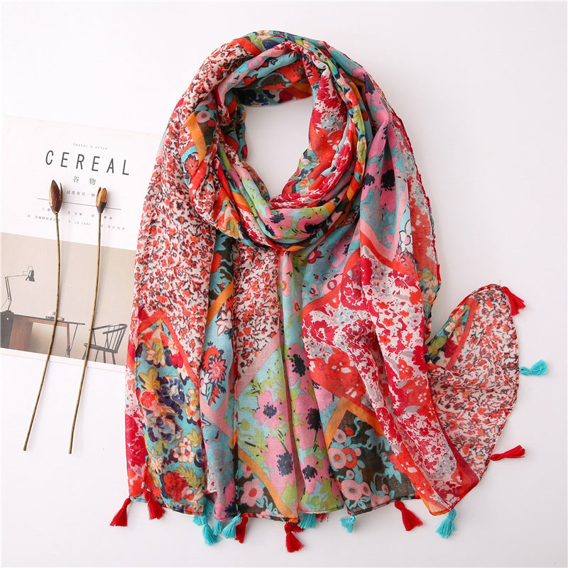 Yarn Cotton And Linen Feel Scarf