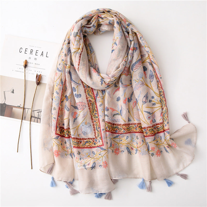 Yarn Cotton And Linen Feel Scarf