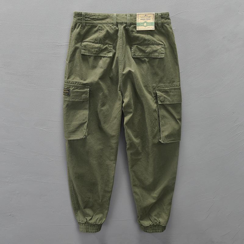 Autumn New Men's Cotton Solid Color Casual Working Pants