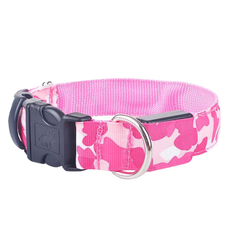 Camouflage Pet fournit un collier de chien lumineux