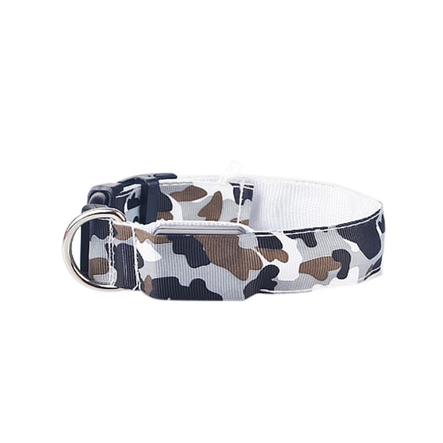 Camouflage Pet fournit un collier de chien lumineux