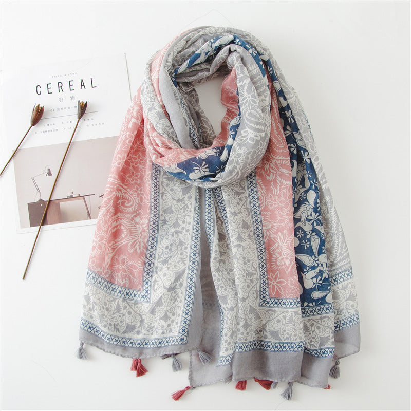 Yarn Cotton And Linen Feel Scarf