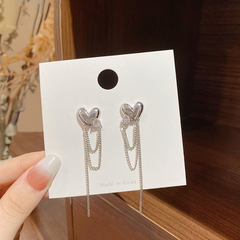 Silver Needle Earrings