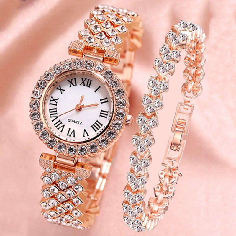 Roman Pattern Diamond Ladies Watch