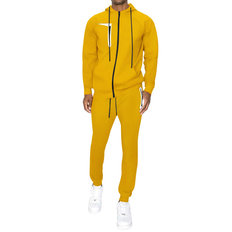 Men's Fashion Casual Exercise Top Pants Suit