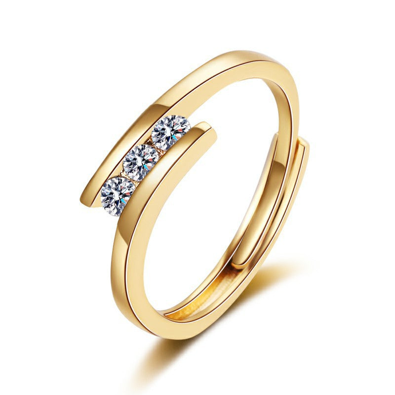 Zircon/Diamond Women Ring