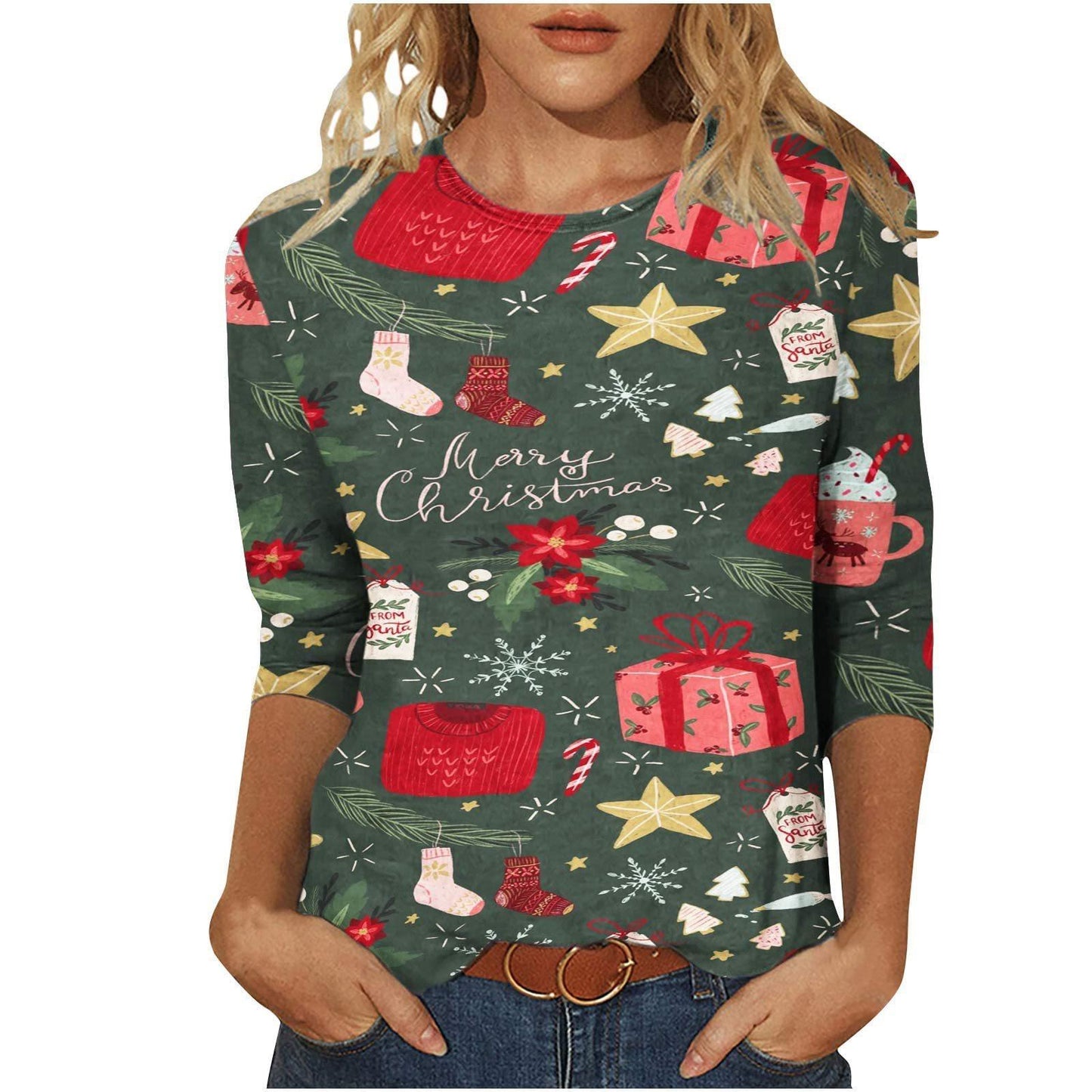 Christmas Women's T-shirt 3d Homewear