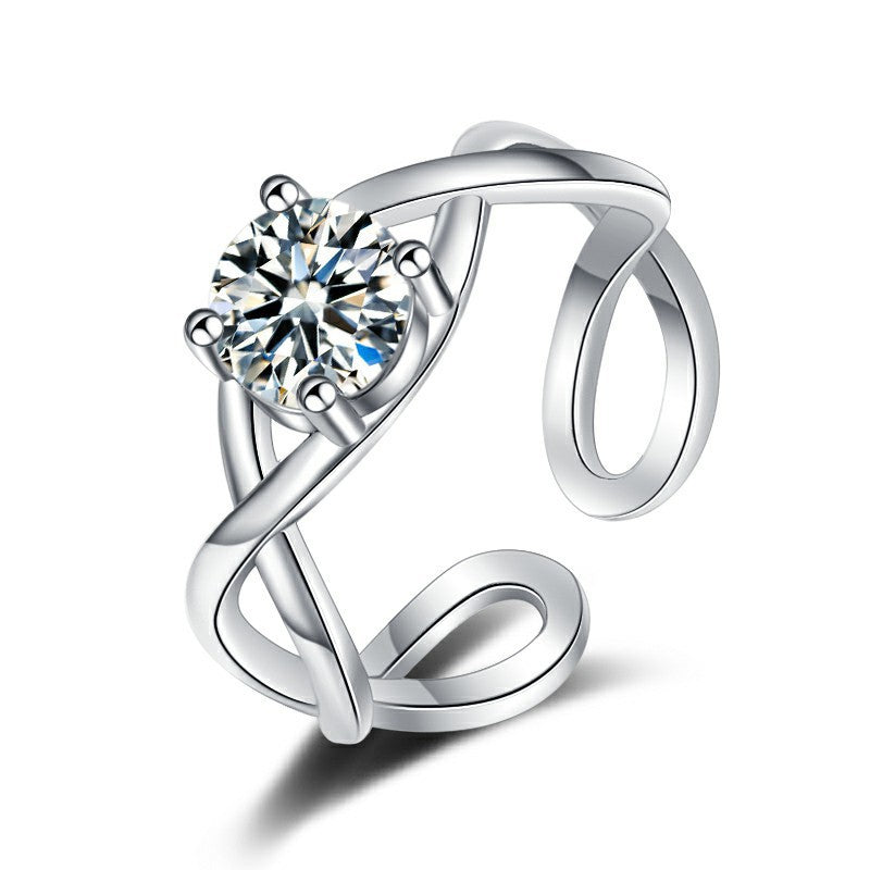 Zircon/Diamond Women Ring