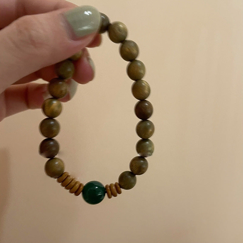 Natural Agate Stone Beaded Bracelet