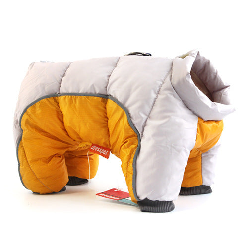 Vêtements d'hiver pour chien de compagnie épais chaud doudoune Teddy coton manteau