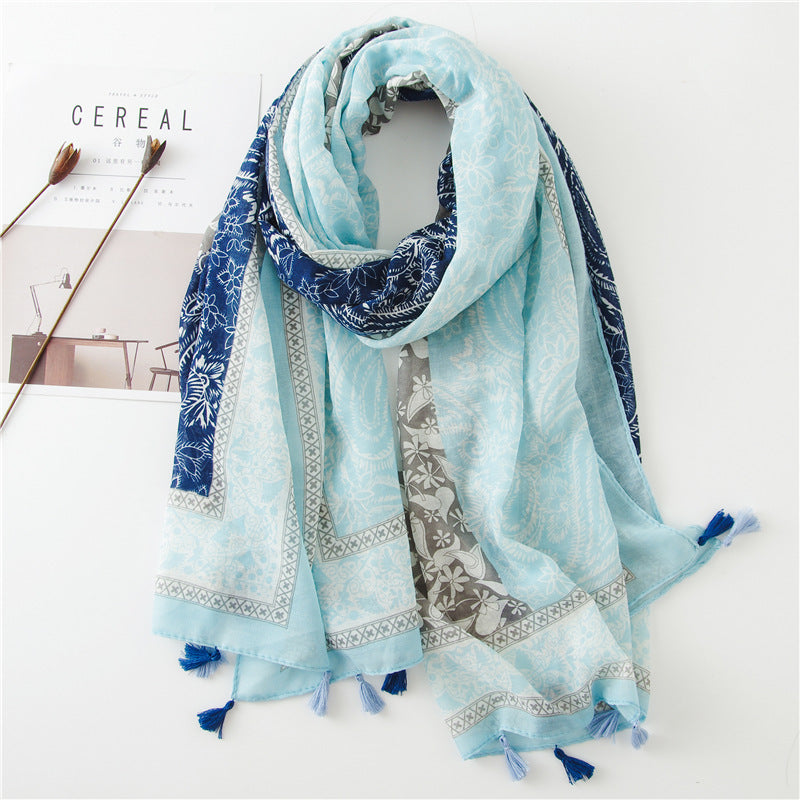 Yarn Cotton And Linen Feel Scarf