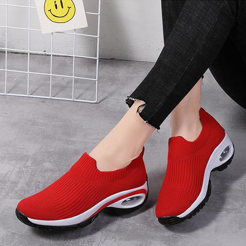 Women Air Cushion Mesh Breathable Sports Shoes