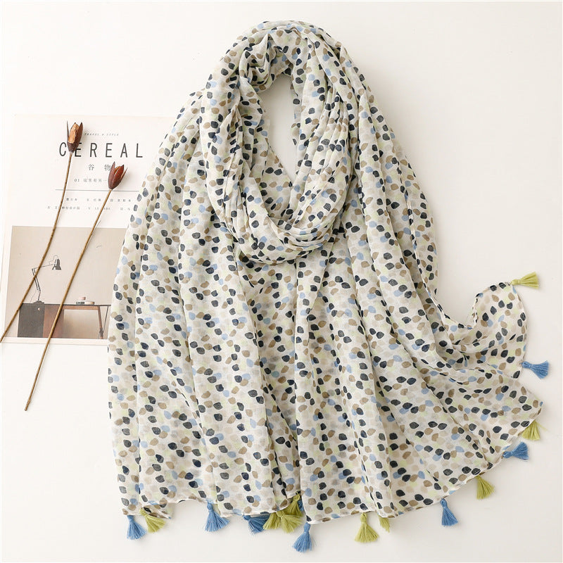 Yarn Cotton And Linen Feel Scarf