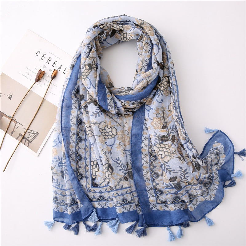 Yarn Cotton And Linen Feel Scarf