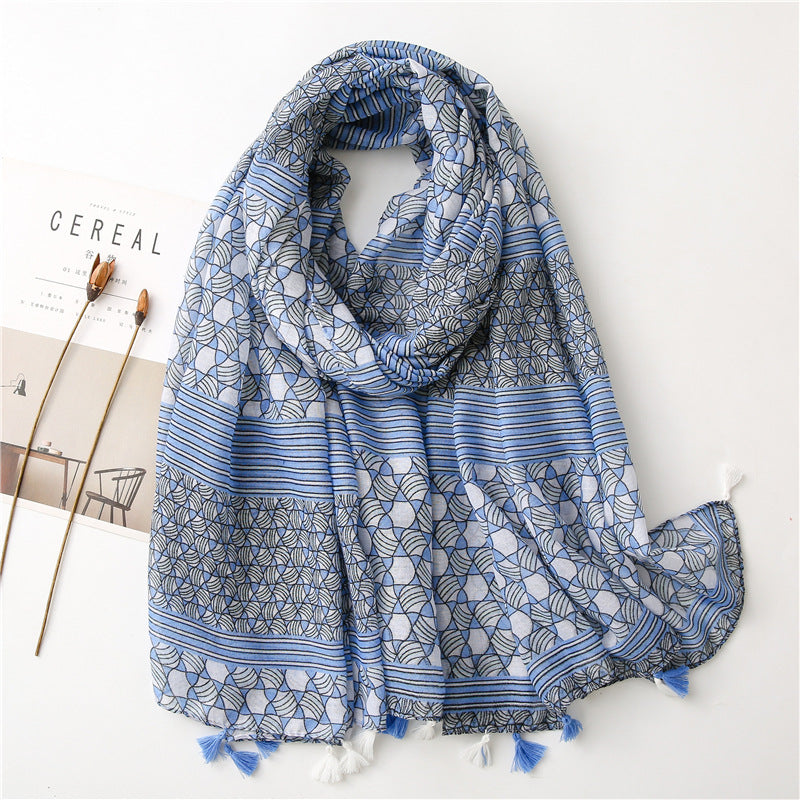 Yarn Cotton And Linen Feel Scarf