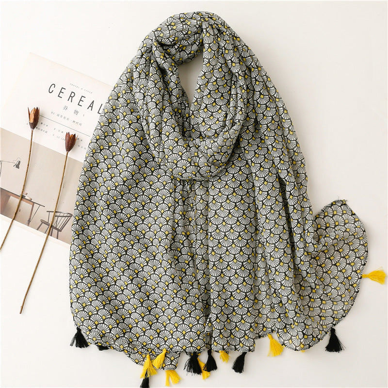 Yarn Cotton And Linen Feel Scarf