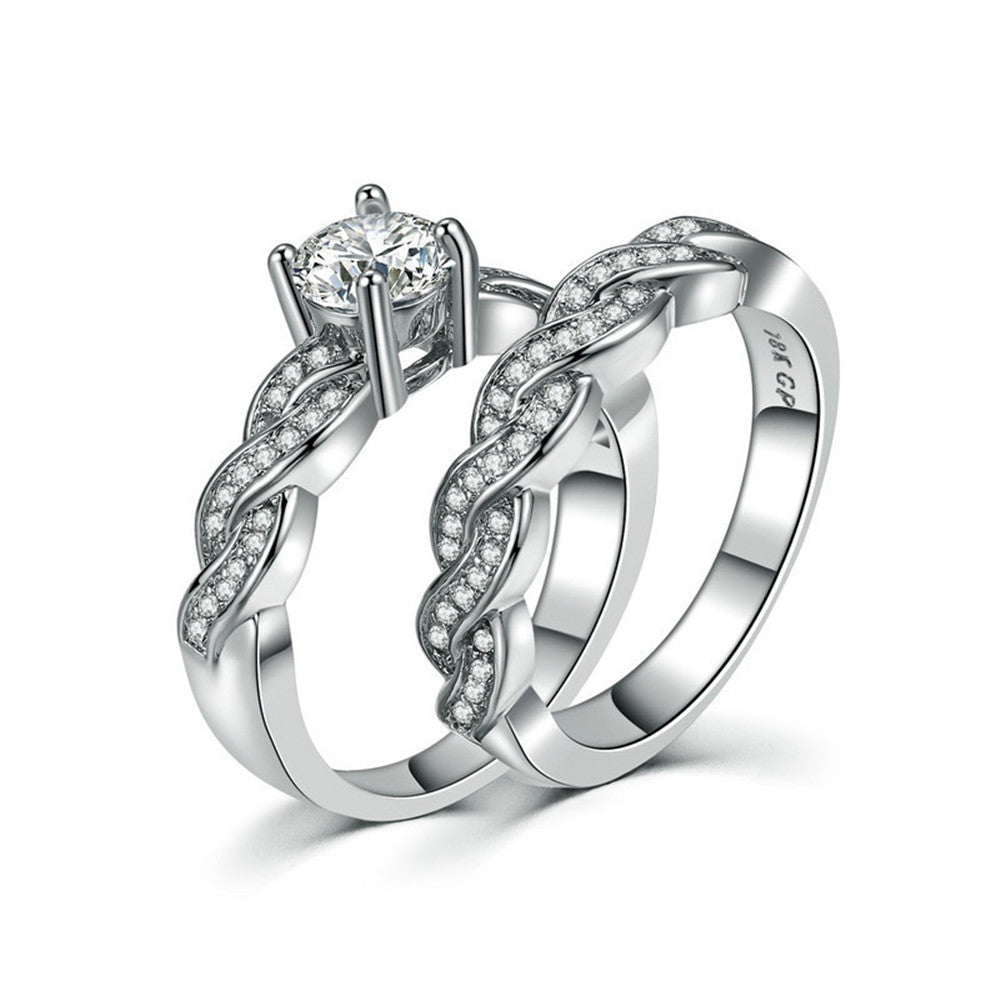 Wedding Ring Set Men & Women Ring