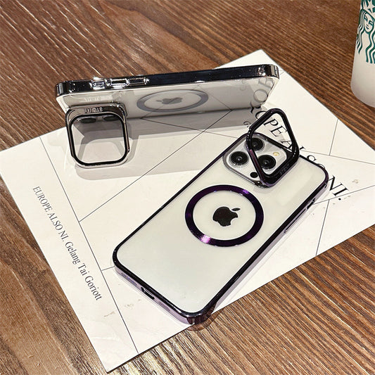 iPhone Transparent Magnetic Mobile Phone Case