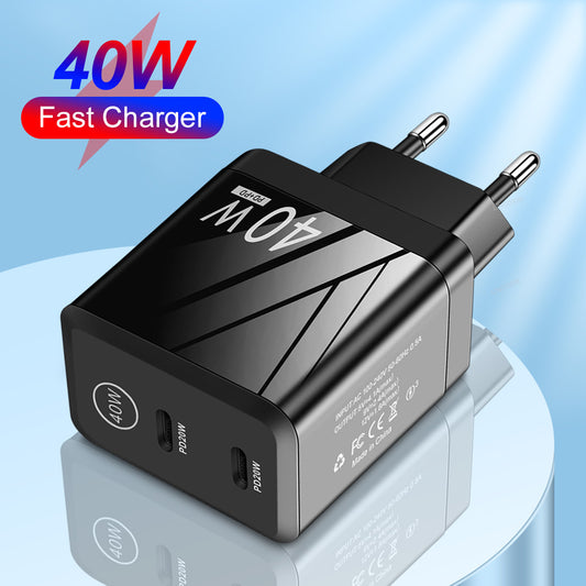 40W Double Quick Fast Charger