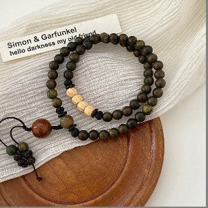 Natural Agate Stone Beaded Bracelet